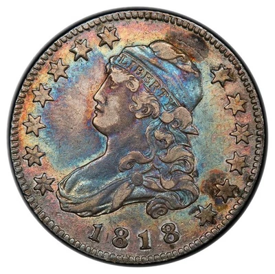 1818 B-2 25C Capped Bust Quarter PCGS XF40 - Image 1 of 3