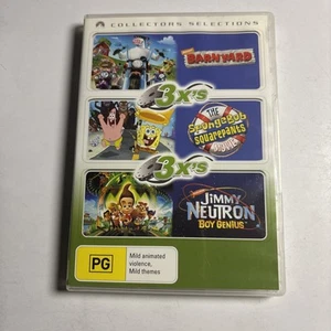 Barnyard / Spongebob - The Movie / Jimmy Neutron Boy Genius (DVD, 2006) Region 4 - Picture 1 of 5