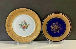 Pair VTG Heinrich & Co Selb and Royal Porzellan Bavaria KPM GERMANY Decor Plates - Picture 1 of 12