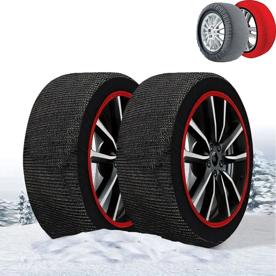 CALZA NEVE OMOLOGATE ITALIA EN 16662-1 2 CALZE TESSILI PNEUMATICI AUTO TAGLIA M - Imagen 1 de 4
