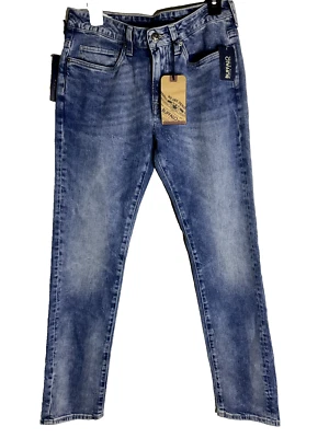 Pantalones de mezclilla elásticos Buffalo David Bitton para hombre ajustados ceniza X auténticos talla W30X32L Foto 1 de 4