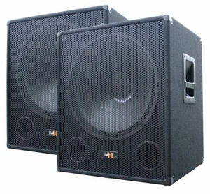 E-Lektron SUB-Q45A PA-Subwoofer Aktiv Paar 18" / 45cm Bass Lautsprecher Box NEU - Bild 1 von 9