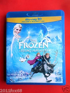 film 2 blu ray disc 3D+2D frozen il regno di ghiaccio olaf elsa kristoff anna gq - Foto 1 di 1