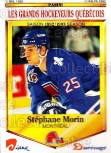1992-93 Durivage Panini #9 Stephane Morin - Picture 1 of 1
