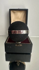 50's VINTAGE PIEZOCRYSTAL MICROPHONE TESLA 516030 - Picture 1 of 8