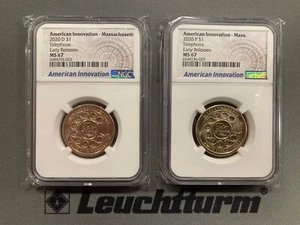2020D & P American Innovations Massachusetts Set - NGC MS 67 ER - Picture 1 of 5