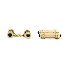 Theo Fennell Cabochon Sapphire Set Cufflinks - 18ct Yellow Gold