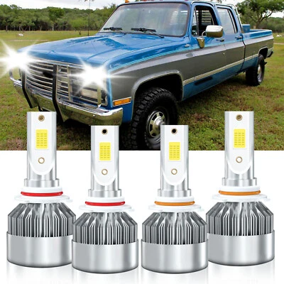 Kit de bombillas LED de haz alto bajo 9005 9006 para Chevrolet V3500 1990-1991 Foto 1 de 4