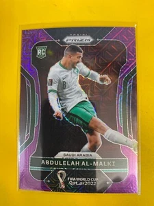 DA14486 2022  Prizm World Cup Prizms Purple Mojo #211 Abdulelah Al-Malki #18/49 - Picture 1 of 2