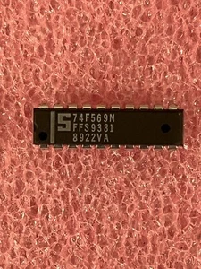 74F569N IC COUNTER SINGLE 4 BIT BINARY UP DOWN 20 PIN DIP SIGNETICS (LOT OF 2) - Picture 1 of 3
