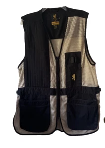 Browning Trapper Creek Vest Mens Sz L Black Mesh Hunting Fishing Out Door Jacket - Picture 1 of 14