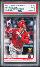 2019 TOPPS COMPLETE SET 582 Montgomery Club #250 Shohei Ohtani PSA MINT 9