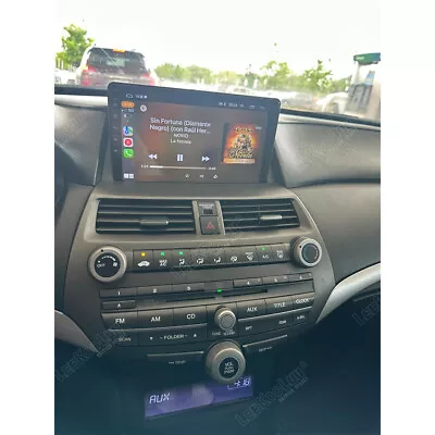 FOR HONDA ACCORD 2008-2012 ANDROID AUTO APPLE CARPLAY CAR STEREO GPS NAVI RADIO - Image 1 of 4
