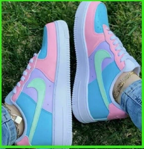 Custom Air Force 1 Easter Colors/NEW Air Force Custom Sneaker NEW IN BOX - Picture 1 of 3