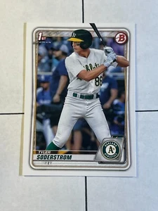 Tyler Soderstrom 2020 Bowman Draft Prospect #BD-119 Oakland A's 1st Rookie - Picture 1 of 2