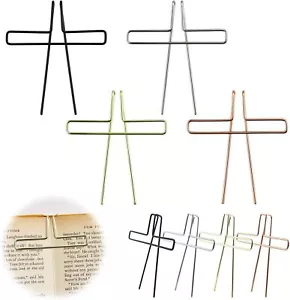 Music Book Metal Clip Pack of 4 Page Gold, Silver, Rose Black - Picture 1 of 7