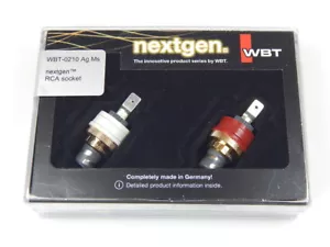 2 x WBT-0210 Ag Ms nextgen Cinchbuchse silber RCA female plug silver 0210Ag Ms - Picture 1 of 1