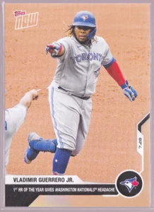 Vladimir Guerrero Jr Toronto Buffalo Blue Jays 1st HR in 2020 Topps NOW 25 Base - Picture 1 of 2