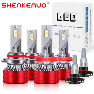 For Chevy Colorado 2015-2022 2-Side LED Headlight Fog Light Bulb Kit Xenon White - Picture 1 of 14