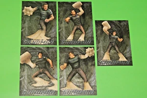 2007 SPIDER-MAN 3 Movie SANDMAN Complete 5 Embossed Foil Insert Card Set S1-S5 - Picture 1 of 12