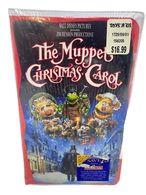 Маппет Рождественская песнь оригинальный 1993 VHS Джим Хенсон раскладушка чехол совершенно новый - Изображение 1 из 4