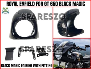 Royal Enfield "BLACK MAGIC FAIRING WITH FITTING, For GT 650 BLACK MAGIC - Picture 1 of 15