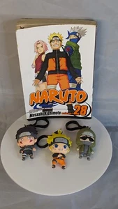 Lotto di 3 clip personaggio 3D NARUTO SHIPPUDEN Blind Bag con 1 manga bonus NARUTO - Foto 1 di 10