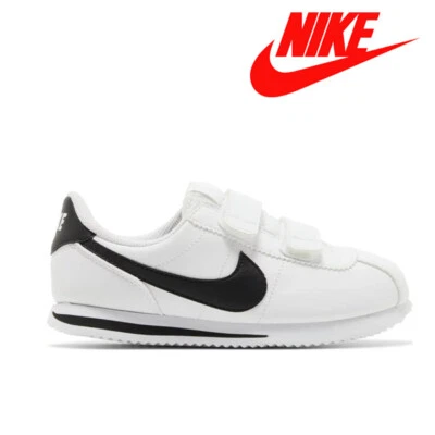 NEW NIKE CORTEZ BASIC SL WHITE BLACK  YOUTH  SALE 904767-102 NO BOX BOY GIRL PS - Image 1 of 4