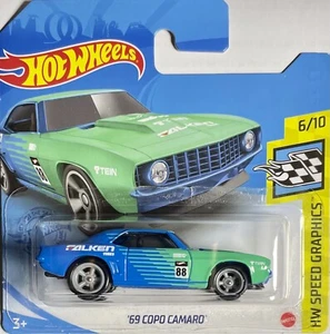 ♨️Hot Wheels 1/64 Único Copo Camaro’69 Custom Real Riders Deco Falken 2021. - Imagen 1 de 5