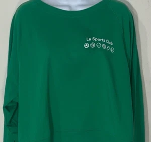 All in Motion Womens XL Le Sport Club Long Sleeve Looped Terry Sweatshirt - Picture 1 of 8