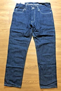 New Structure Premium Denim Dark Blue Jeans Men Size 31WX30 Inseam Slim Straight - Picture 1 of 5