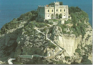 CARTOLINA CALABRIA POSTCARD TROPEA CHIESA SANTA MARIA DELL'ISOLA - Picture 1 of 1
