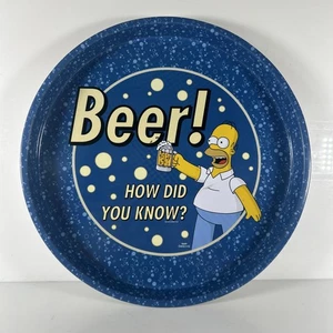 Simpsons Beer Holder 2006 “how Did You Know?” Retro spoofs beer tin tray - Picture 1 of 5