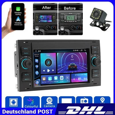 Tragbares 2+64GB 7 Zoll Neu Carplay Für Ford Transit 2007-2012 - Bild 1 von 4