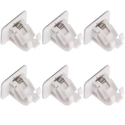 Rod Bracket Tube Clamp Wall Mount with Self Adhesive No Drilling 4945 - Image 1 of 4