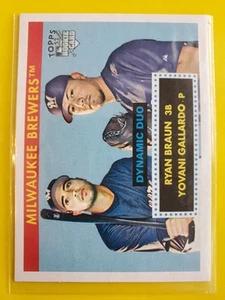 2007 Topps '52 Dynamic Duos #DD3 Ryan Braun/Yovani Gallardo - Milwaukee Brewers - Picture 1 of 1