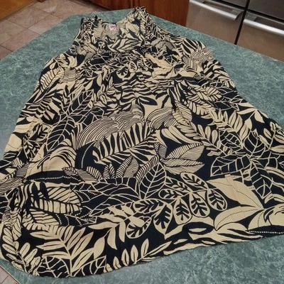 Vestido boho vintage floral tropical para mujer Leina Designs talla única bolsillos Foto 1 de 4