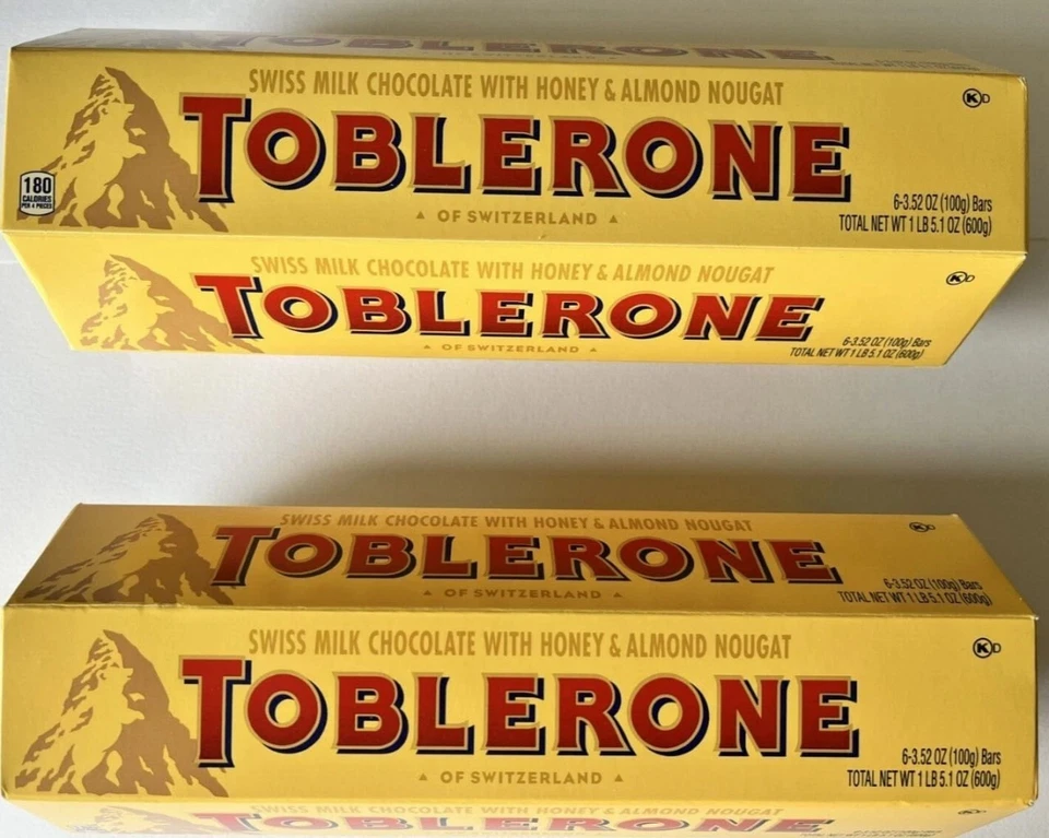Turrón Toblerone Swiss Milk Chocolate Miel Almendra -12 Barritas EXP:07/2026 Foto 1 de 1