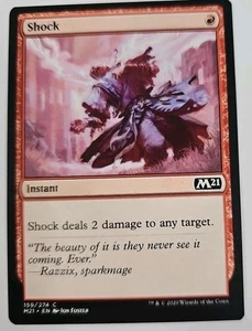 MTG Magic The Gathering Card Shock Instant Red M21 - Picture 1 of 2