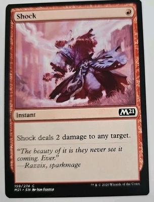 MTG Magic The Gathering Card Shock Instant Red M21 - Image 1 of 2