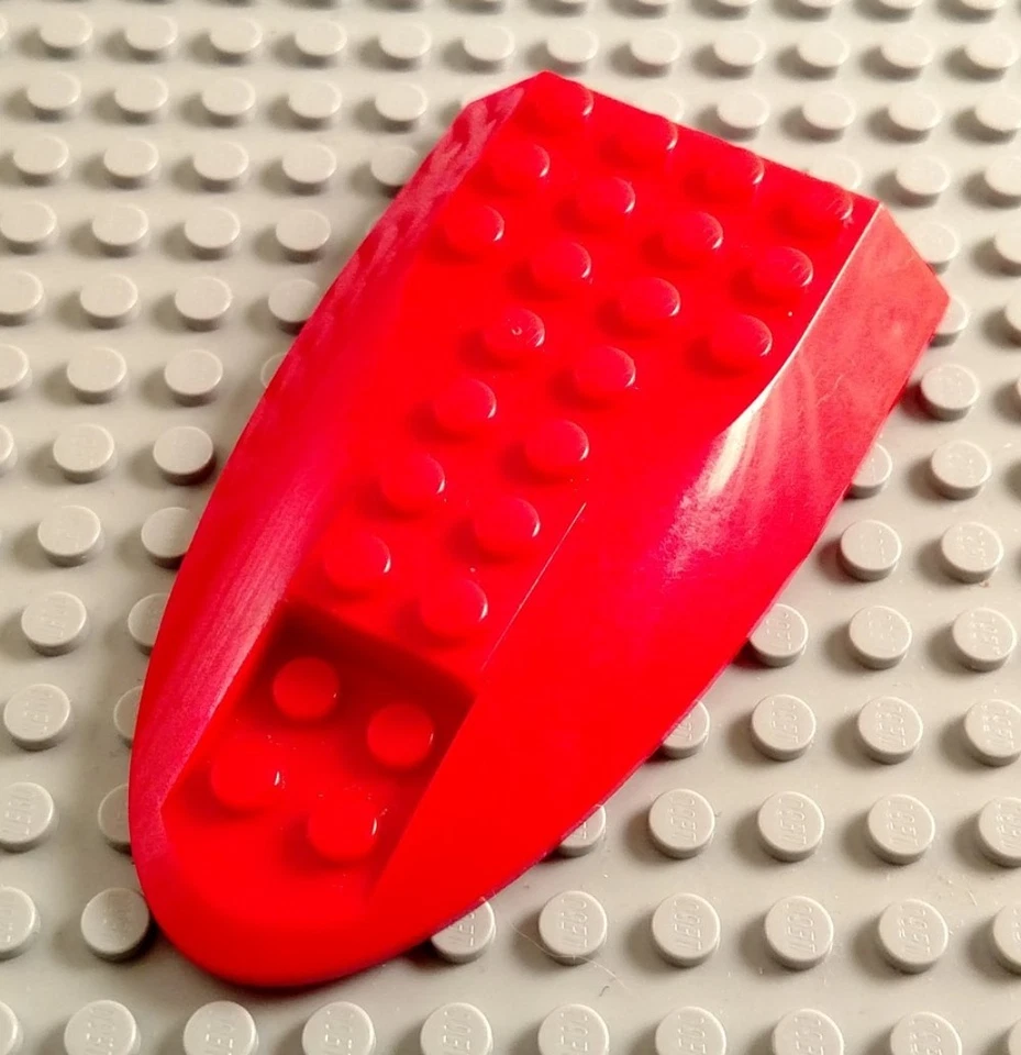 LEGO Red 6x10 Curved Airplane Fuselage Piece - Image 1 of 1