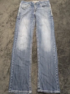 BKE Jake Straight Leg Buckle Denim Jeans Größe 31L - Bild 1 von 12