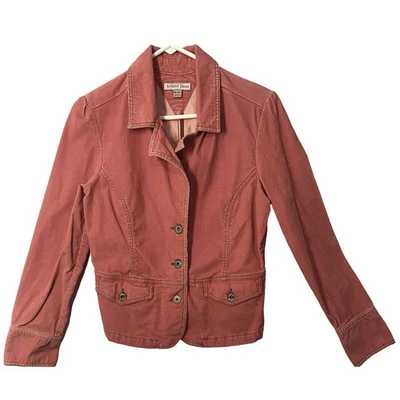 Blazer Tommy Jeans Vintage Mujer Talla XL Salmón Pana Abotonada Y2K Retro   Foto 1 de 4