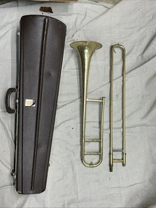 Olds Ambassador Posaune Fullerton Kalb mit Original Koffer - Messing Instrument - Bild 1 von 17