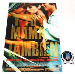 REGIE ALFONSO CUARON SIGNIERT "Y TU MAMA TAMBIEN" FILMPLAKAT BECKETT BAS COA - Bild 1 von 4