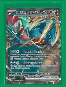 Pokémon TCG SV-Paradox Rift Roaring Moon ex #124/182 Double Rare - Picture 1 of 2