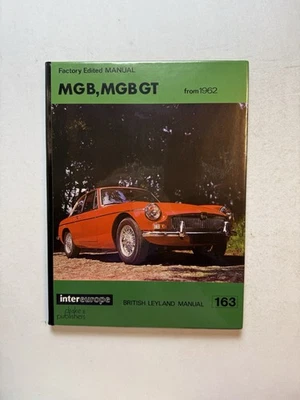 Manual de reparación de servicio de taller MG MGB 1962-1972 DYI guía de mantenimiento especificaciones del motor Foto 1 de 4