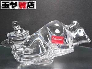 Baccarat Crystal Bear Figurine Holiday Edition 5.3x2.6x2 in Box crystal - Picture 1 of 4