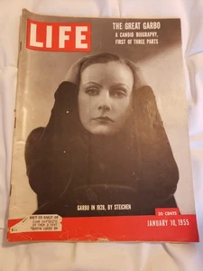 Life Magazine January 10, 1955 The Great Garbo Candid Biography First of 3 Parts - Imagen 1 de 5