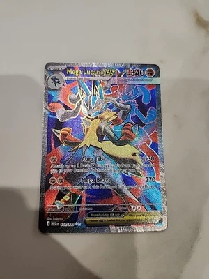 Carte Pokemon Mega Lucario EX Full Art Ultra Rara Megaevoluzione 160/132 Eng - Immagine 1 di 4